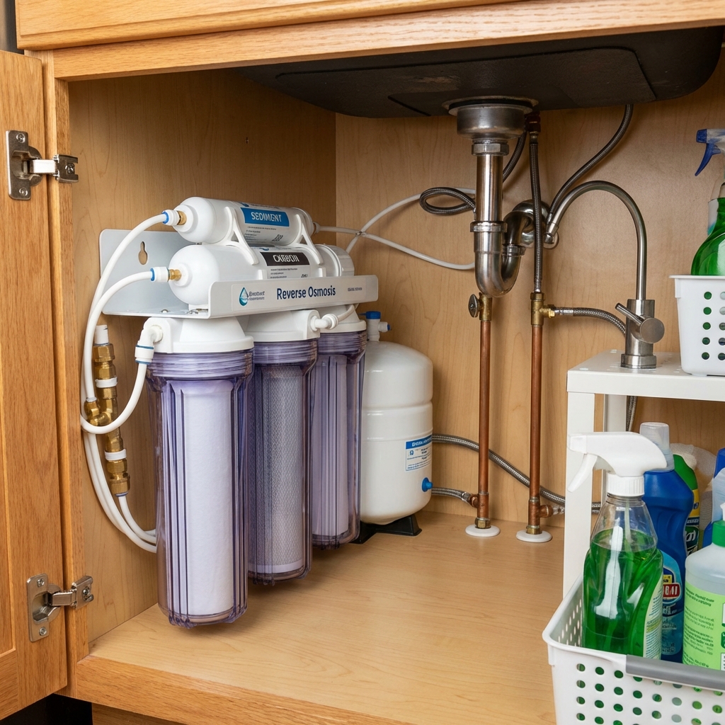 Reverse osmosis drinking systems